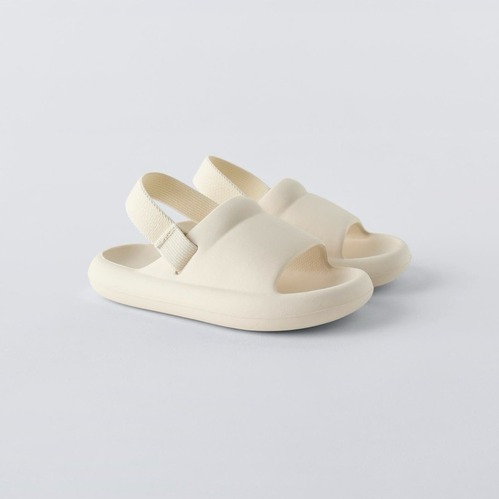 ZARA RUBBER SLINGBACK SANDALS - Picture 2 of 5